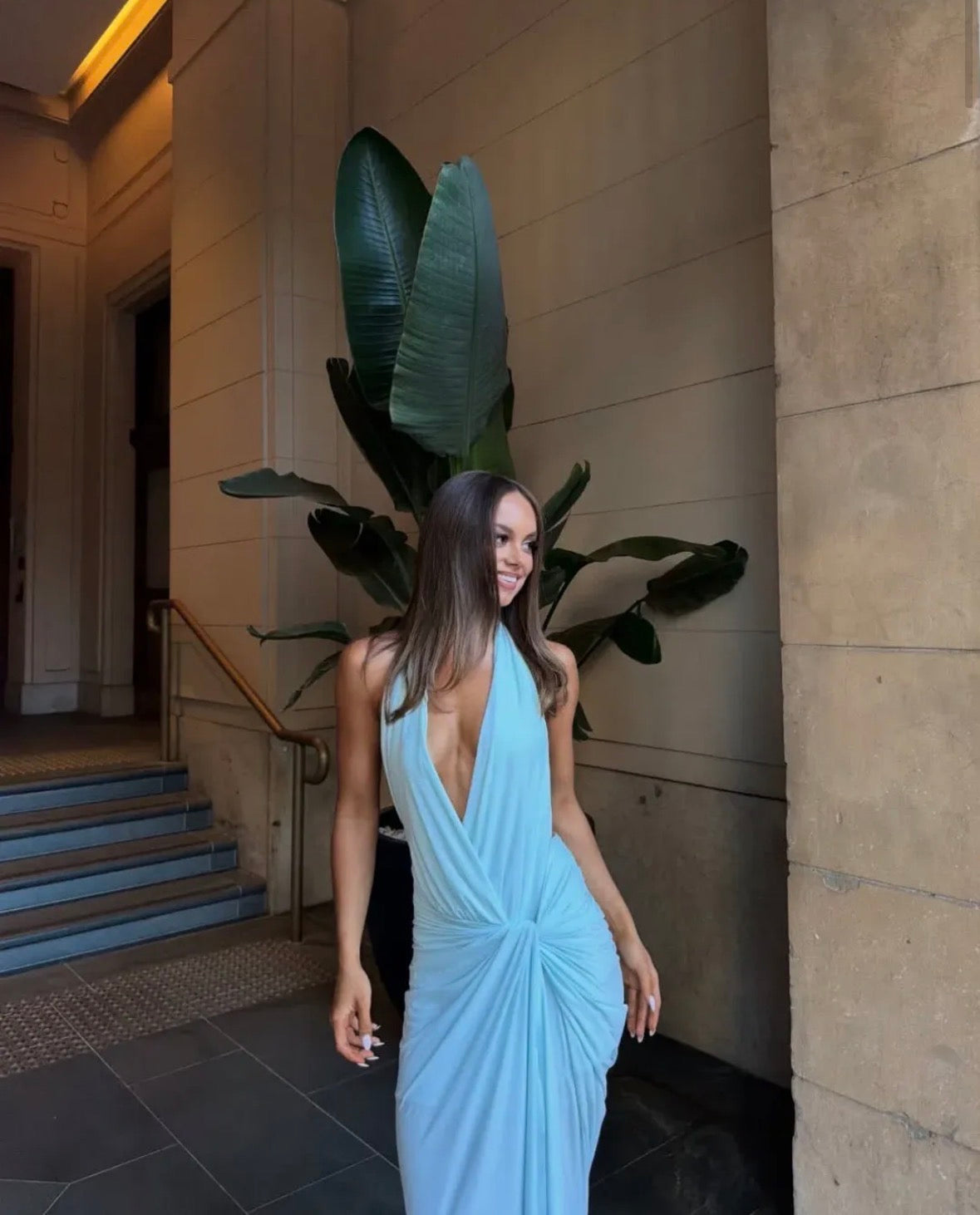Clementine Twist Maxi Dress
